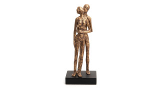 DECORATE FIGURINE COUPLE GOLDEN