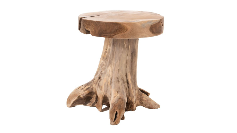 ხის მრგვალი სკამი TAROURET ROND WOOD –  