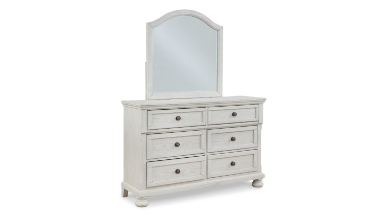 Drawer Dresser and Mirror Robbinsdale • Mirrored Dressers