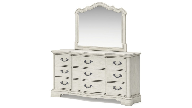 Drawer Dresser and Mirror Arlendyne • Mirrored Dressers