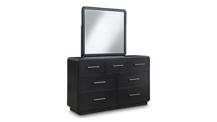 Drawer Dresser and Mirror Rowanbeck • Mirrored Dressers