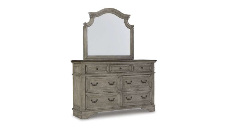 Drawer Dresser and Mirror Lodenbay • SLEEP FEST