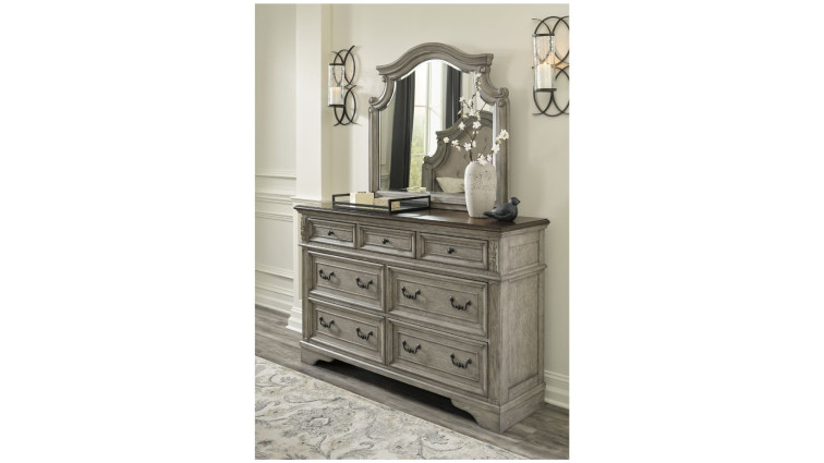 Drawer Dresser and Mirror Lodenbay • SLEEP FEST