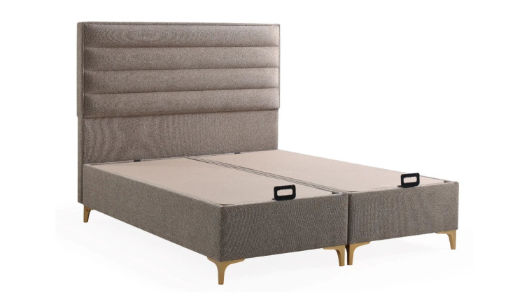 bed storage Milano brown  160/200 • SLEEP FEST