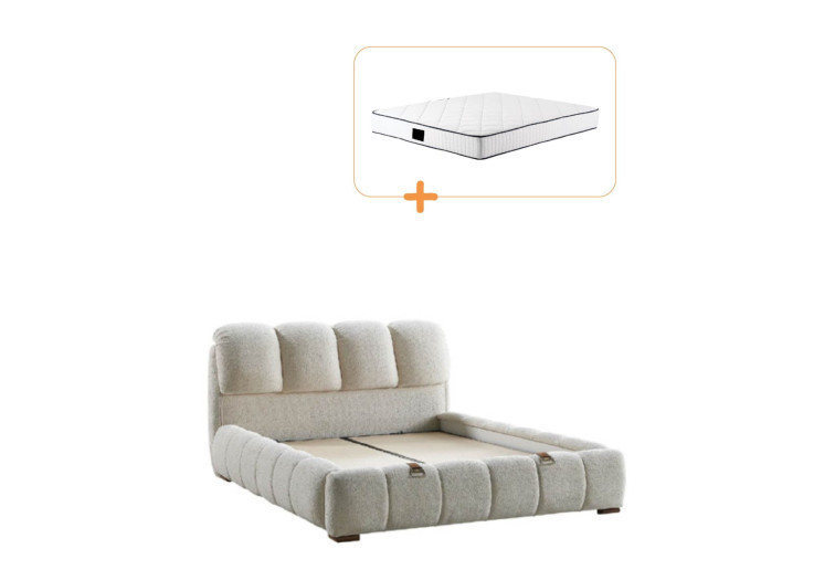 სათავსოიანი საწოლი მატრასით Platin 180/200 – საწოლი & მატრასის კომპლექტი 