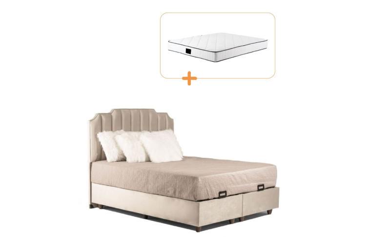 სათავსოიანი საწოლი მატრასით Atlanta 180/200 – საწოლი & მატრასის კომპლექტი 