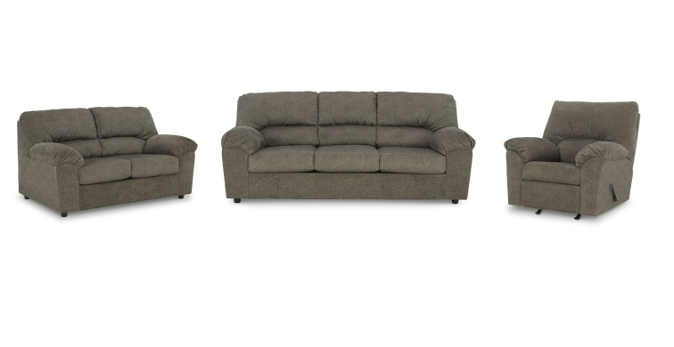 კომპლექტი Norlou S3 – დივანის, ორიანის და სავარძლის სამეული 