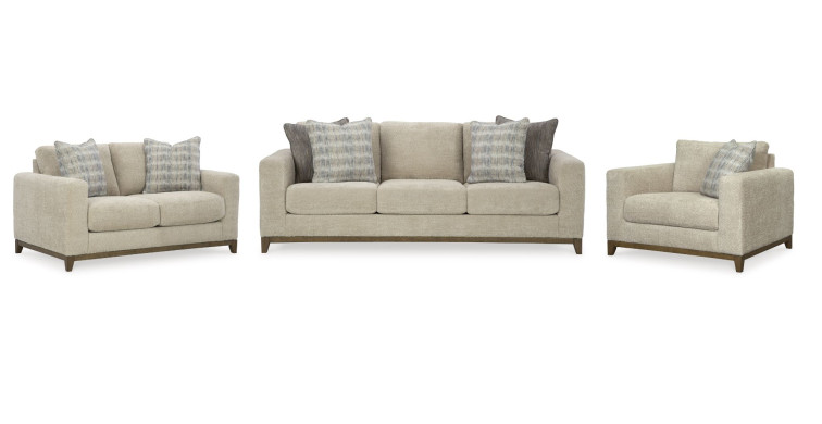 კომპლექტი Parklynn S3 – დივანის, ორიანის და სავარძლის სამეული 