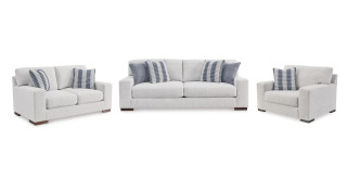 კომპლექტი Belvoir S3 – დივანის, ორიანის და სავარძლის სამეული 