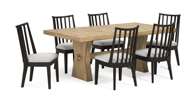 კომპლექტი  Galliden  S7 – მაგიდა 6 სკამით 