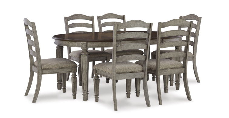 კომპლექტი Lodenbay S7 – მაგიდა 6 სკამით 