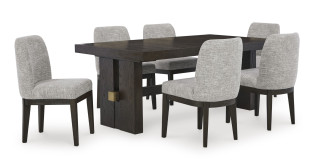 კომპლექტი Burkhaus S7 – მაგიდა 6 სკამით 