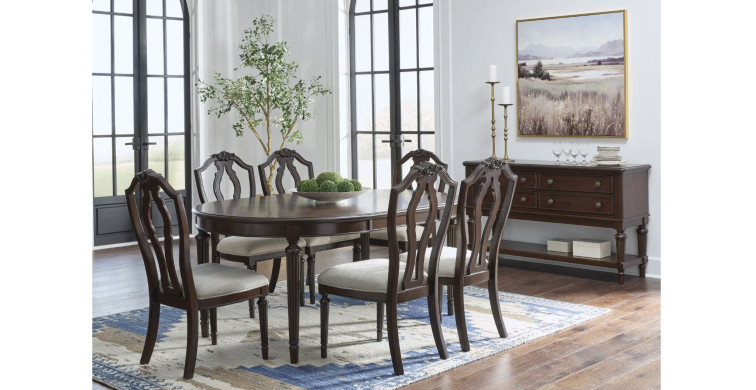 კომპლექტი Lavinton S7 – მაგიდა 6 სკამით 