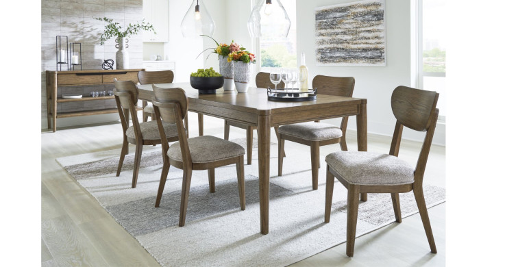 კომპლექტი Roanhowe S7 – მაგიდა 6 სკამით 