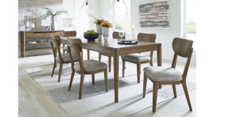 კომპლექტი Roanhowe S7 – მაგიდა 6 სკამით 