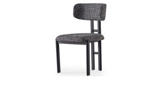 სკამი Double შავ-თეთრი – სასადილო სკამი 