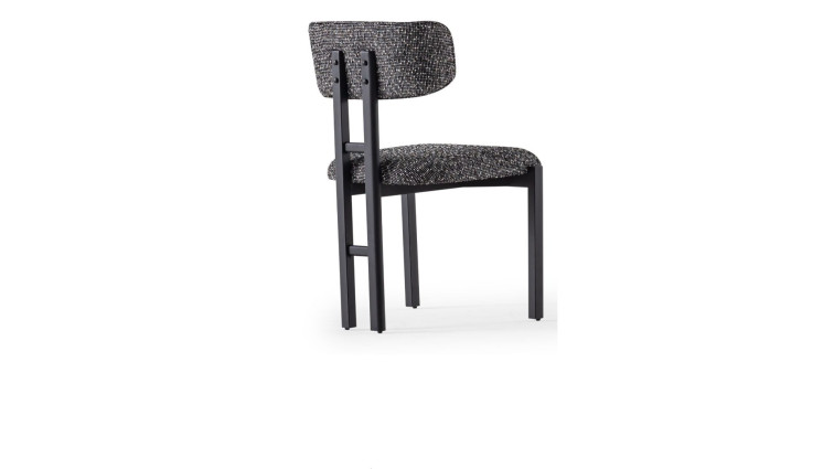 სკამი Double შავ-თეთრი – სასადილო სკამი 