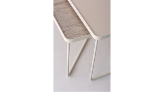 ჟურნალის მაგიდის კომპლექტი Calimera კრემისფერი – ჟურნალის მაგიდა 