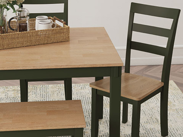 სასადილო მაგიდის კომპლექტი (6/ც) Gesthaven – სამზარეულოს მაგიდა სკამების კომპლექტი 