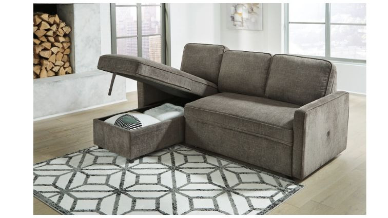Corner Storage  Sofa  Kerle – Living room of a studio apartment 