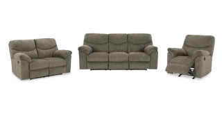 კომპლექტი Alphons S3 – რექლაინერი დივნის სამეული 