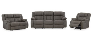 კომპლექტი First Base S3 – 3 & 2 ადგილიანი რბილი ავეჯი 