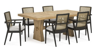 კომპლექტი Galliden S7 – მაგიდა 6 სკამით 