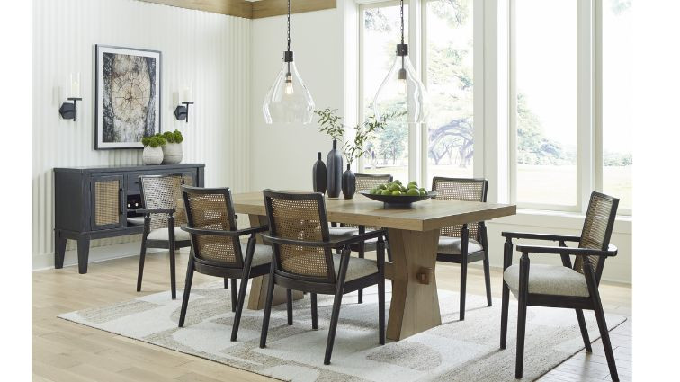 კომპლექტი Galliden S7 – მაგიდა 6 სკამით 