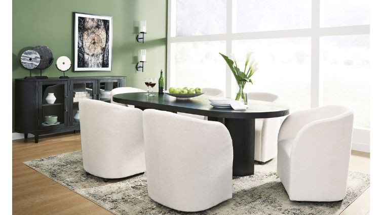 კომპლექტი Rowanbeck S7 – მაგიდა 6 სკამით 