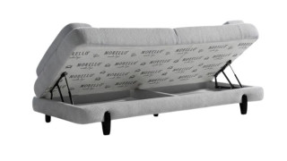 დივანი IST  ნაცრისფერი – გასაშლელი დივანი მარტივი მექანიზმით 