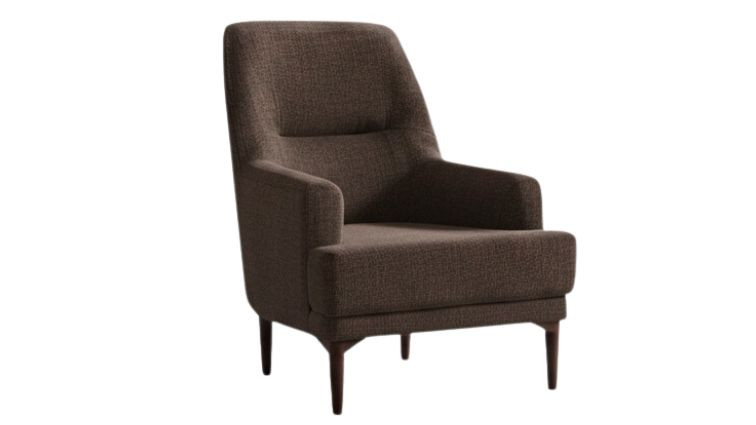 სავარძელი DIVA  მუქი ყავისფერი – დეკორატიული სავარძელი 