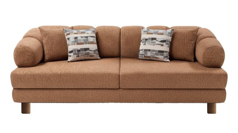 დივანი LION ნარინჯისფერი – გასაშლელი დივანი მარტივი მექანიზმით 