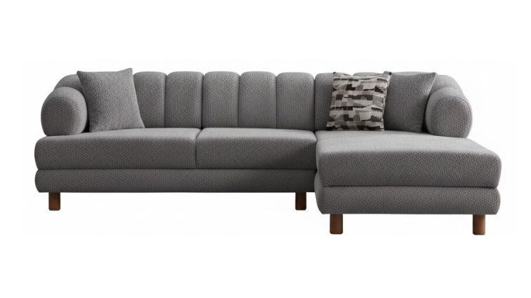 კუთხის დივანი LION ნაცრისფერი – კუთხის დივანი სათავსოთი 