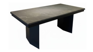 Dining Table Black Sena – Ceramics  Extendable table 
