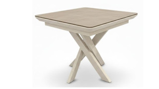 სასადილო გასაშლელი მაგიდა Grande კრემისფერი – HPL-ის გასაშლელი მაგიდა 