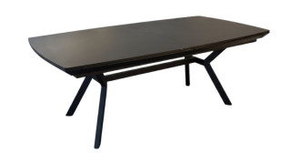 სასადილო გასაშლელი მაგიდა Titanium შავი – HPL-ის გასაშლელი მაგიდა 