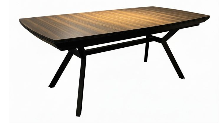 სასადილო გასაშლელი მაგიდა Titanium მუქი ხისფერი – მაგიდა 