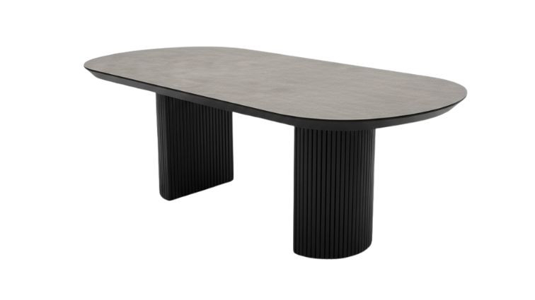 სასადილო გასაშლელი მაგიდა  Tempo ნაცრისფერი – მაგიდა 