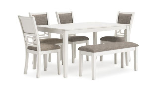 სასადილო მაგიდის კომპლექტი Erinberg – მაგიდა ბენჩით 