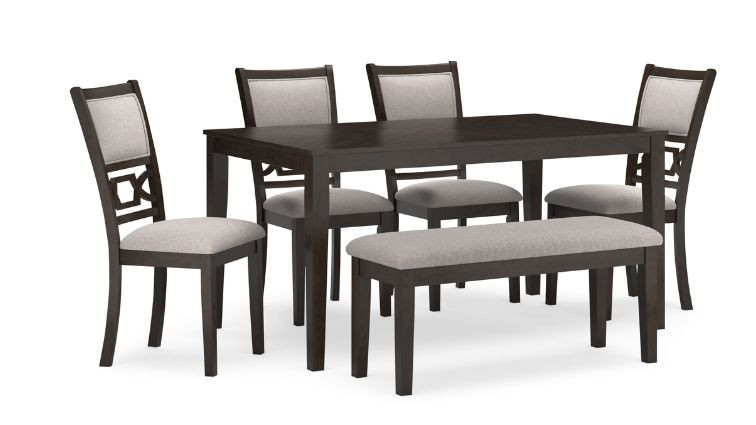 სასადილო მაგიდის კომპლექტი Langwest – მაგიდა ბენჩით 