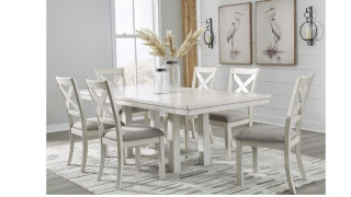 კომპლექტი Robbinsdale S7 – მაგიდა 6 სკამით 