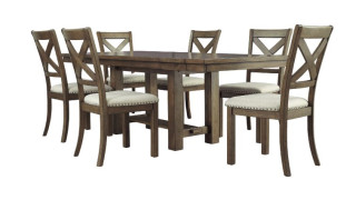 კომპლექტი Moriville S6 – მაგიდა 6 სკამით 