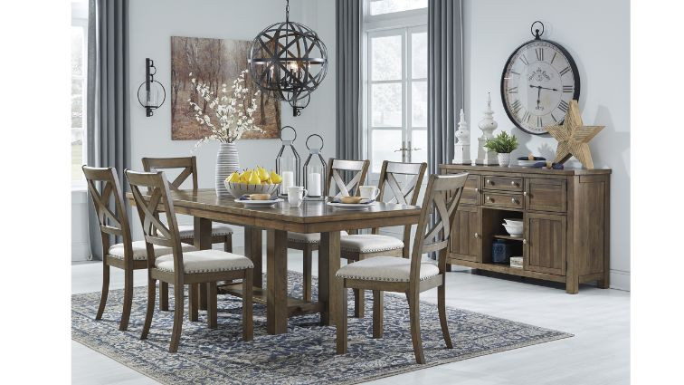 კომპლექტი Moriville S6 – მაგიდა 6 სკამით 