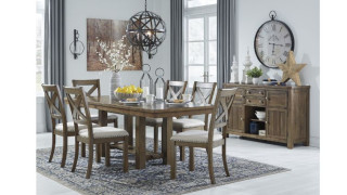 კომპლექტი Moriville S6 – მაგიდა 6 სკამით 