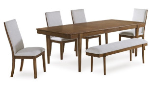 Set Lyncott S5 – Dining Table with Bench 