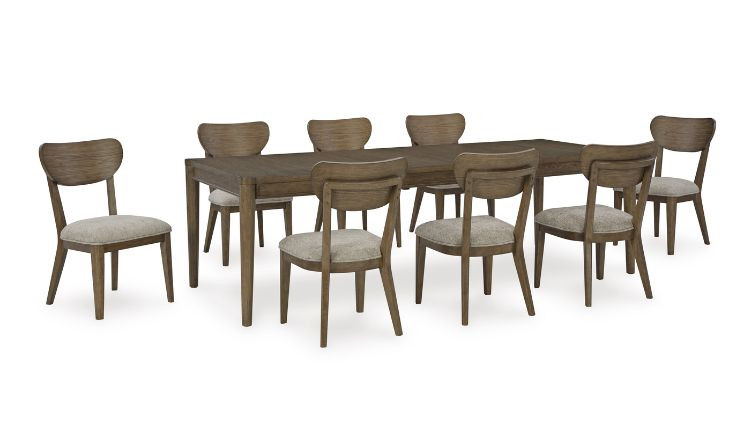 კომპლექტი Roanhowe S7 – მაგიდა 8 სკამით 