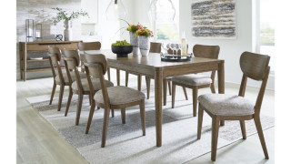 კომპლექტი Roanhowe S7 – მაგიდა 8 სკამით 