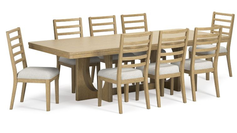 კომპლექტი Rencott S8 – მაგიდა 8 სკამით 