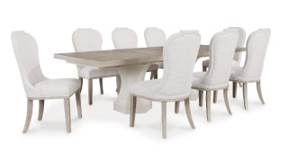 კომპლექტი jorlaina S8 – Dining Table with 8 Chairs 