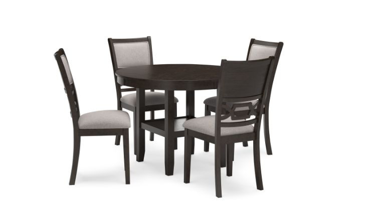 Dining set Langwest – Dining Table with 4 Chairs 
